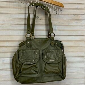 Jumer Dieci Khaki Green Leather Purse